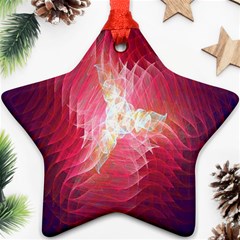 Fractal Red Sample Abstract Pattern Background Ornament (star)