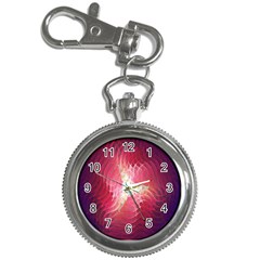 Fractal Red Sample Abstract Pattern Background Key Chain Watches by Amaryn4rt