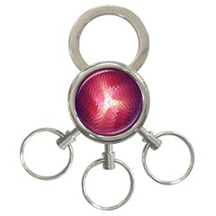 Fractal Red Sample Abstract Pattern Background 3-ring Key Chains