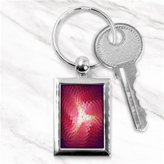 Fractal Red Sample Abstract Pattern Background Key Chains (rectangle)  by Amaryn4rt