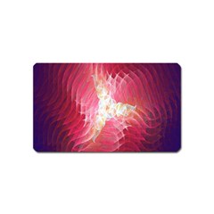 Fractal Red Sample Abstract Pattern Background Magnet (name Card) by Amaryn4rt