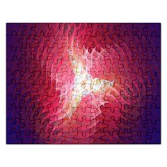 Fractal Red Sample Abstract Pattern Background Rectangular Jigsaw Puzzl