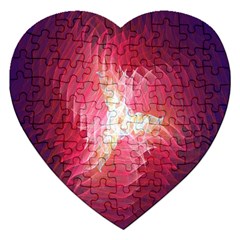 Fractal Red Sample Abstract Pattern Background Jigsaw Puzzle (heart)