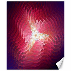 Fractal Red Sample Abstract Pattern Background Canvas 8  X 10  by Amaryn4rt