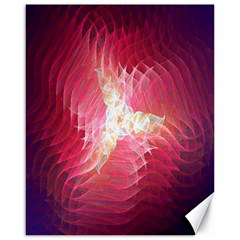 Fractal Red Sample Abstract Pattern Background Canvas 16  X 20   by Amaryn4rt