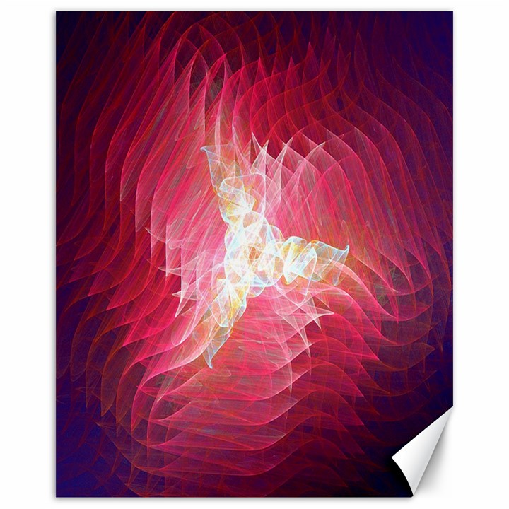 Fractal Red Sample Abstract Pattern Background Canvas 16  x 20  