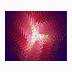 Fractal Red Sample Abstract Pattern Background Small Glasses Cloth (2-side)