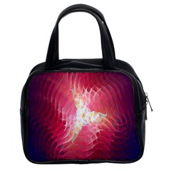 Fractal Red Sample Abstract Pattern Background Classic Handbags (2 Sides)