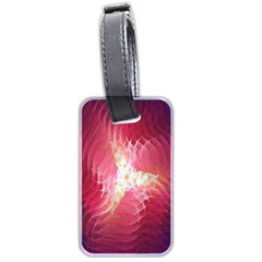 Fractal Red Sample Abstract Pattern Background Luggage Tags (two Sides)