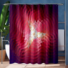 Fractal Red Sample Abstract Pattern Background Shower Curtain 60  X 72  (medium) 