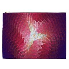 Fractal Red Sample Abstract Pattern Background Cosmetic Bag (xxl)  by Amaryn4rt