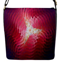 Fractal Red Sample Abstract Pattern Background Flap Messenger Bag (s)