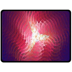 Fractal Red Sample Abstract Pattern Background Double Sided Fleece Blanket (large) 