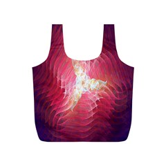 Fractal Red Sample Abstract Pattern Background Full Print Recycle Bags (s)  by Amaryn4rt