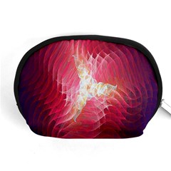 Fractal Red Sample Abstract Pattern Background Accessory Pouches (medium) 