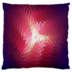 Fractal Red Sample Abstract Pattern Background Standard Flano Cushion Case (one Side)