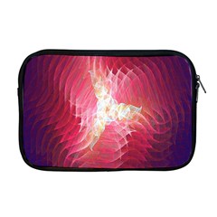 Fractal Red Sample Abstract Pattern Background Apple Macbook Pro 17  Zipper Case