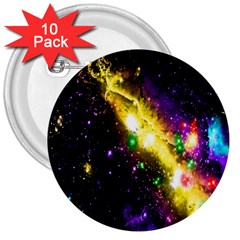 Galaxy Deep Space Space Universe Stars Nebula 3  Buttons (10 Pack) 