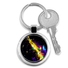 Galaxy Deep Space Space Universe Stars Nebula Key Chains (round) 