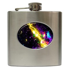 Galaxy Deep Space Space Universe Stars Nebula Hip Flask (6 Oz) by Amaryn4rt