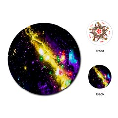 Galaxy Deep Space Space Universe Stars Nebula Playing Cards (round) 