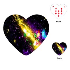 Galaxy Deep Space Space Universe Stars Nebula Playing Cards (heart) 