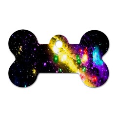 Galaxy Deep Space Space Universe Stars Nebula Dog Tag Bone (one Side)