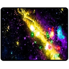 Galaxy Deep Space Space Universe Stars Nebula Fleece Blanket (medium)  by Amaryn4rt