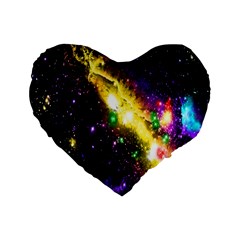 Galaxy Deep Space Space Universe Stars Nebula Standard 16  Premium Heart Shape Cushions