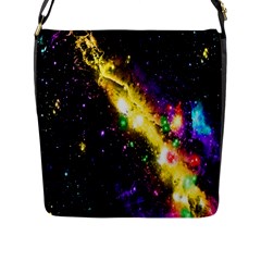 Galaxy Deep Space Space Universe Stars Nebula Flap Messenger Bag (l) 