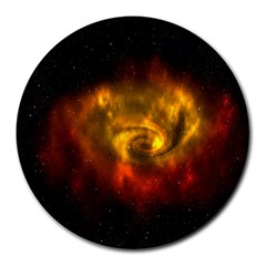 Galaxy Nebula Space Cosmos Universe Fantasy Round Mousepads by Amaryn4rt