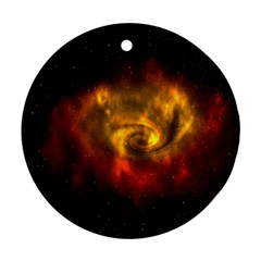 Galaxy Nebula Space Cosmos Universe Fantasy Ornament (round) by Amaryn4rt