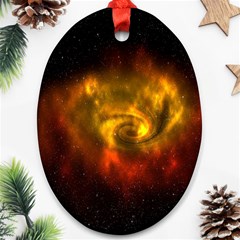 Galaxy Nebula Space Cosmos Universe Fantasy Ornament (oval) by Amaryn4rt