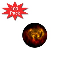 Galaxy Nebula Space Cosmos Universe Fantasy 1  Mini Buttons (100 Pack)  by Amaryn4rt