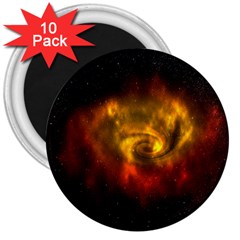 Galaxy Nebula Space Cosmos Universe Fantasy 3  Magnets (10 Pack)  by Amaryn4rt