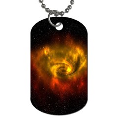 Galaxy Nebula Space Cosmos Universe Fantasy Dog Tag (two Sides)