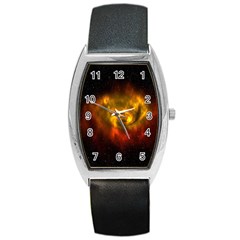 Galaxy Nebula Space Cosmos Universe Fantasy Barrel Style Metal Watch