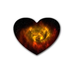 Galaxy Nebula Space Cosmos Universe Fantasy Heart Coaster (4 Pack) 