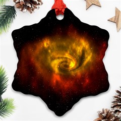 Galaxy Nebula Space Cosmos Universe Fantasy Snowflake Ornament (two Sides) by Amaryn4rt