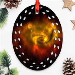 Galaxy Nebula Space Cosmos Universe Fantasy Ornament (oval Filigree)