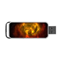 Galaxy Nebula Space Cosmos Universe Fantasy Portable Usb Flash (one Side) by Amaryn4rt