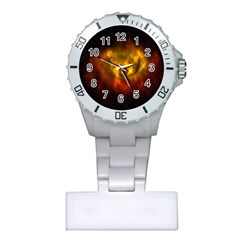 Galaxy Nebula Space Cosmos Universe Fantasy Plastic Nurses Watch