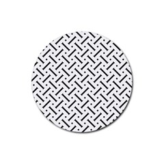 Geometric Pattern Rubber Round Coaster (4 Pack) 