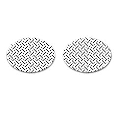 Geometric Pattern Cufflinks (oval)