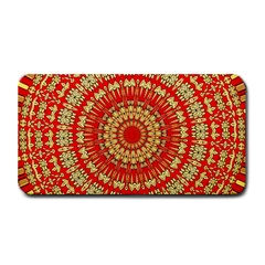 Gold And Red Mandala Medium Bar Mats