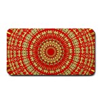 Gold And Red Mandala Medium Bar Mats 16 x8.5  Bar Mat