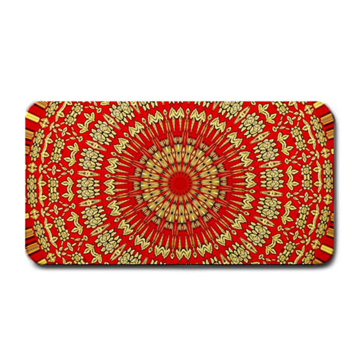 Gold And Red Mandala Medium Bar Mats