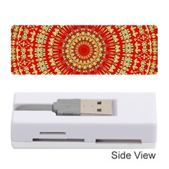 Gold And Red Mandala Memory Card Reader (stick)  by Amaryn4rt