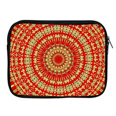 Gold And Red Mandala Apple Ipad 2/3/4 Zipper Cases