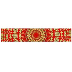 Gold And Red Mandala Flano Scarf (large)